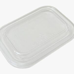 Rpet Lid for Rectangular Container (500/650/750/1000ml) Clear